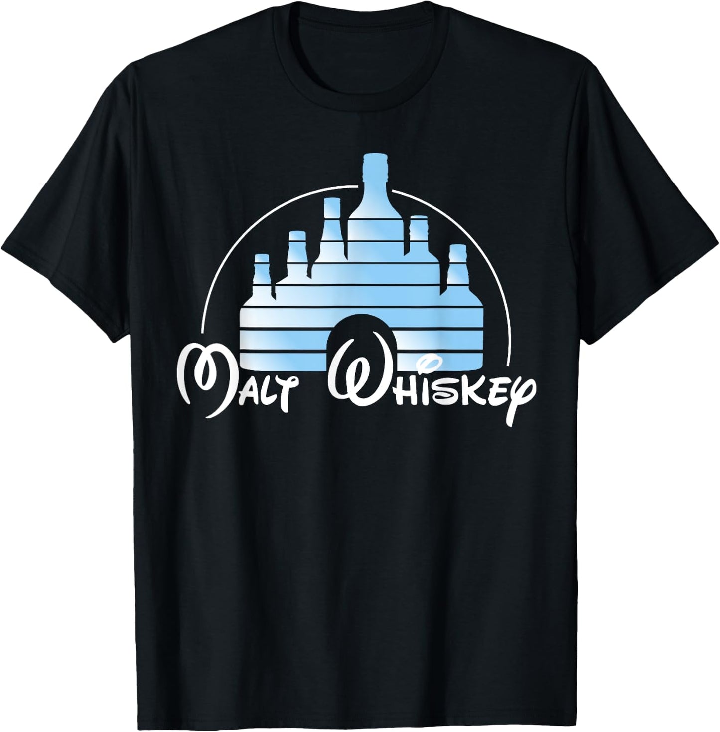 Malt Whiskey Shirt, Funny Gift Pun Logo Parody T-Shirt - T-Shirt | Black