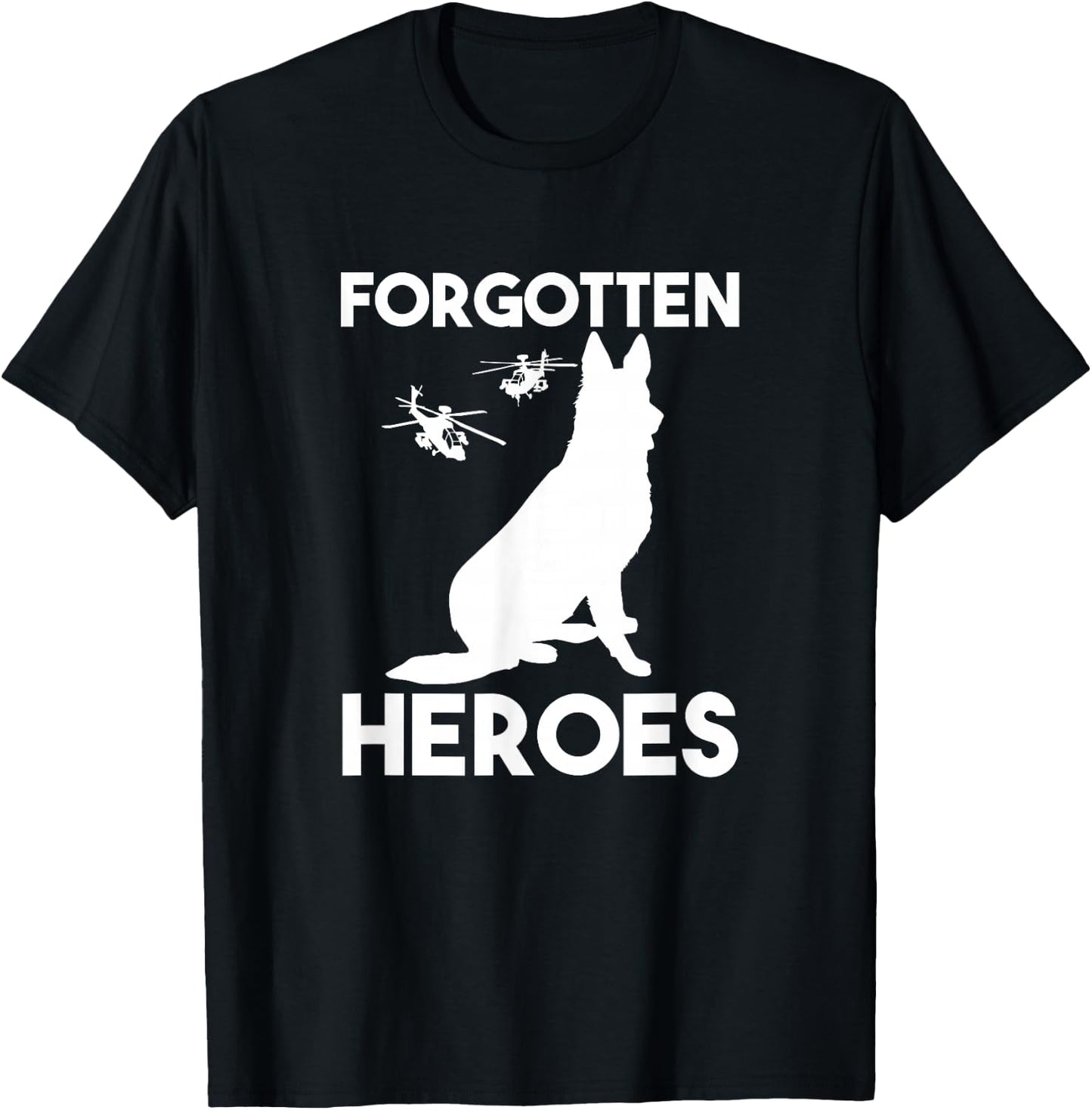 Veteran heroes American Dogs of wars forgotten heroes T-Shirt - T-Shirt | Black