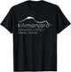 Kilimanjaro Graphic with Lat Long Elevation T-Shirt - T-Shirt | Black