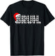 Bruh Funny Christmas Plaid Teens Boys Kids Xmas Pajamas T-Shirt - T-Shirt | Black