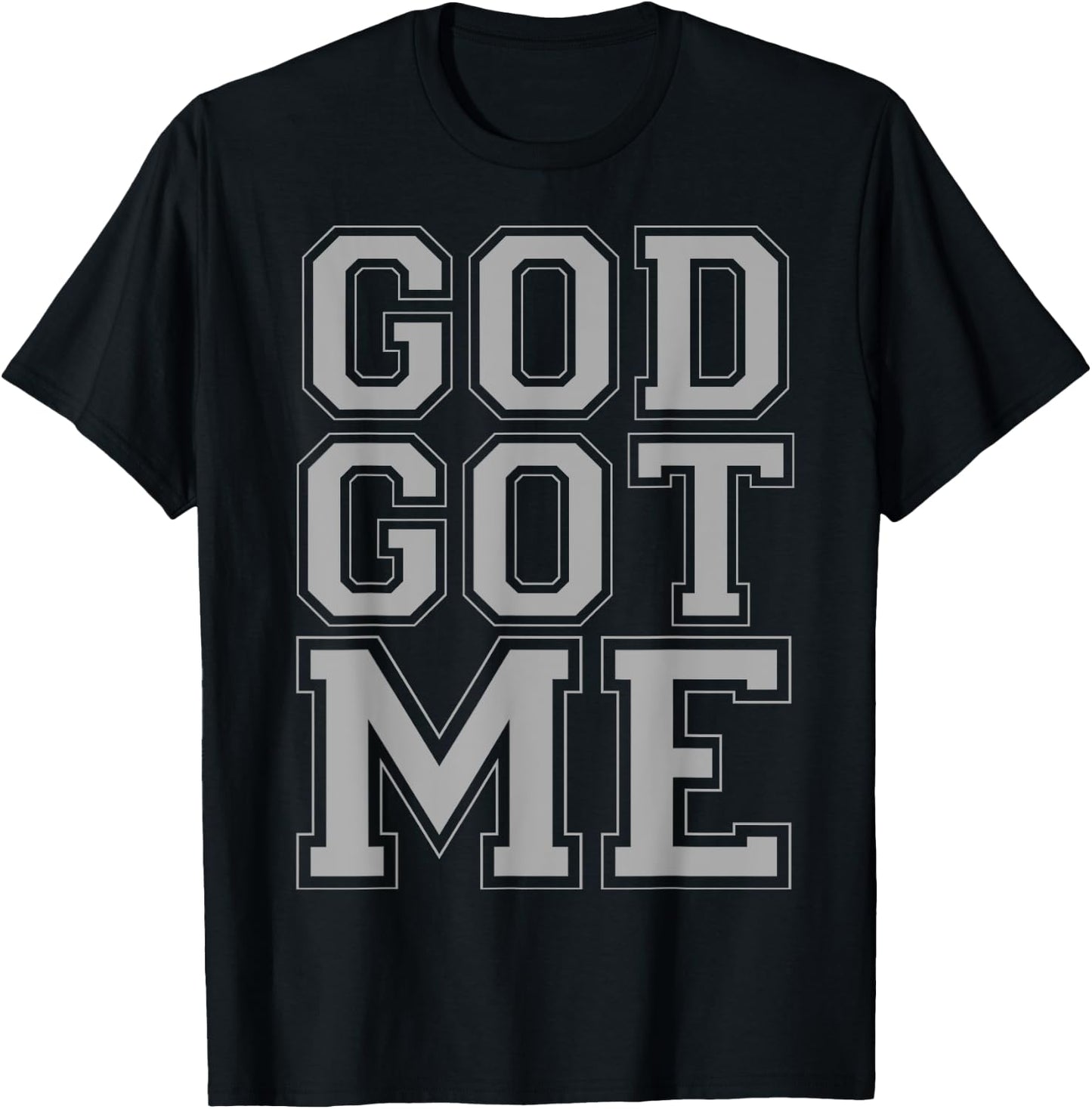 Christian T Shirts God Got Me (grey) T-Shirt - T-Shirt | Black