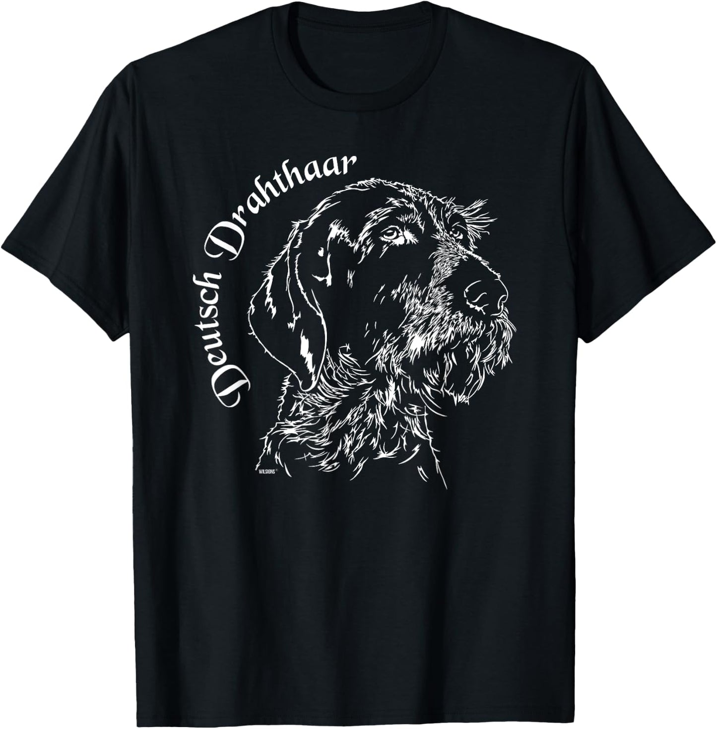 Funny Proud Deutsch Drahthaar dog Shirt gift Men Women Kids T-Shirt - T-Shirt | Black