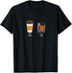 Morning Coffee Whiskey in the Evening - Latte AM Whisky PM T-Shirt - T-Shirt | Black