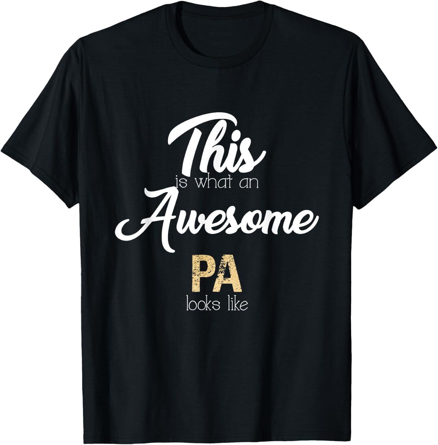 Awesome Pa Gift Grandfather from Granddaughter Grandson T-Shirt - T-Shirt | Black