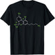 Cannabis Weed Pot Molecule THC Marijuana Stoner Gift T-Shirt - T-Shirt | Black