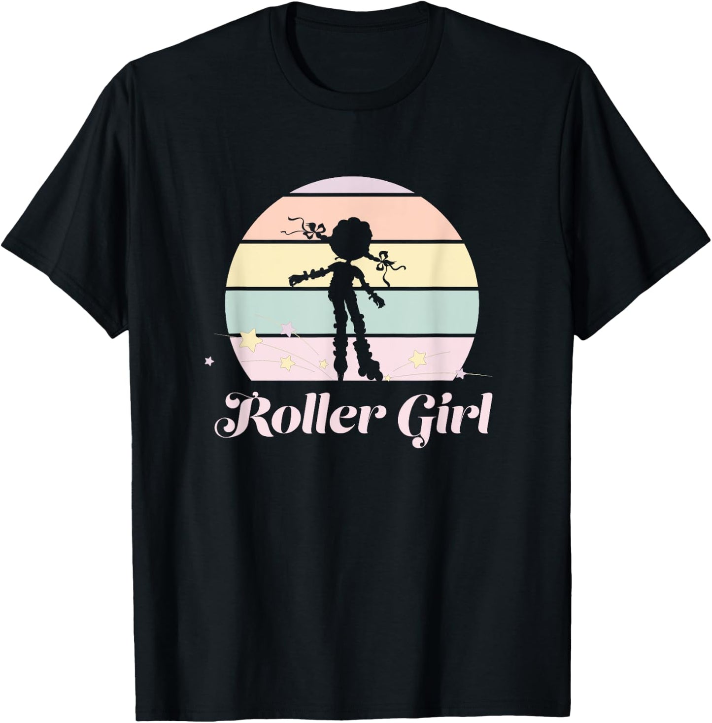 Funny Roller Girl Vintage Rollerblades Gift Roller Skating T-Shirt - T-Shirt | Black