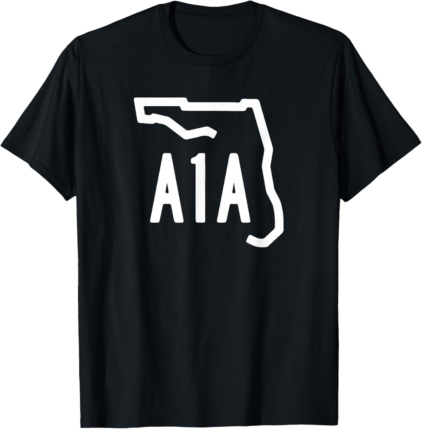 A1A Beachfront Avenue Atlantic Ocean T-Shirt - T-Shirt | Black