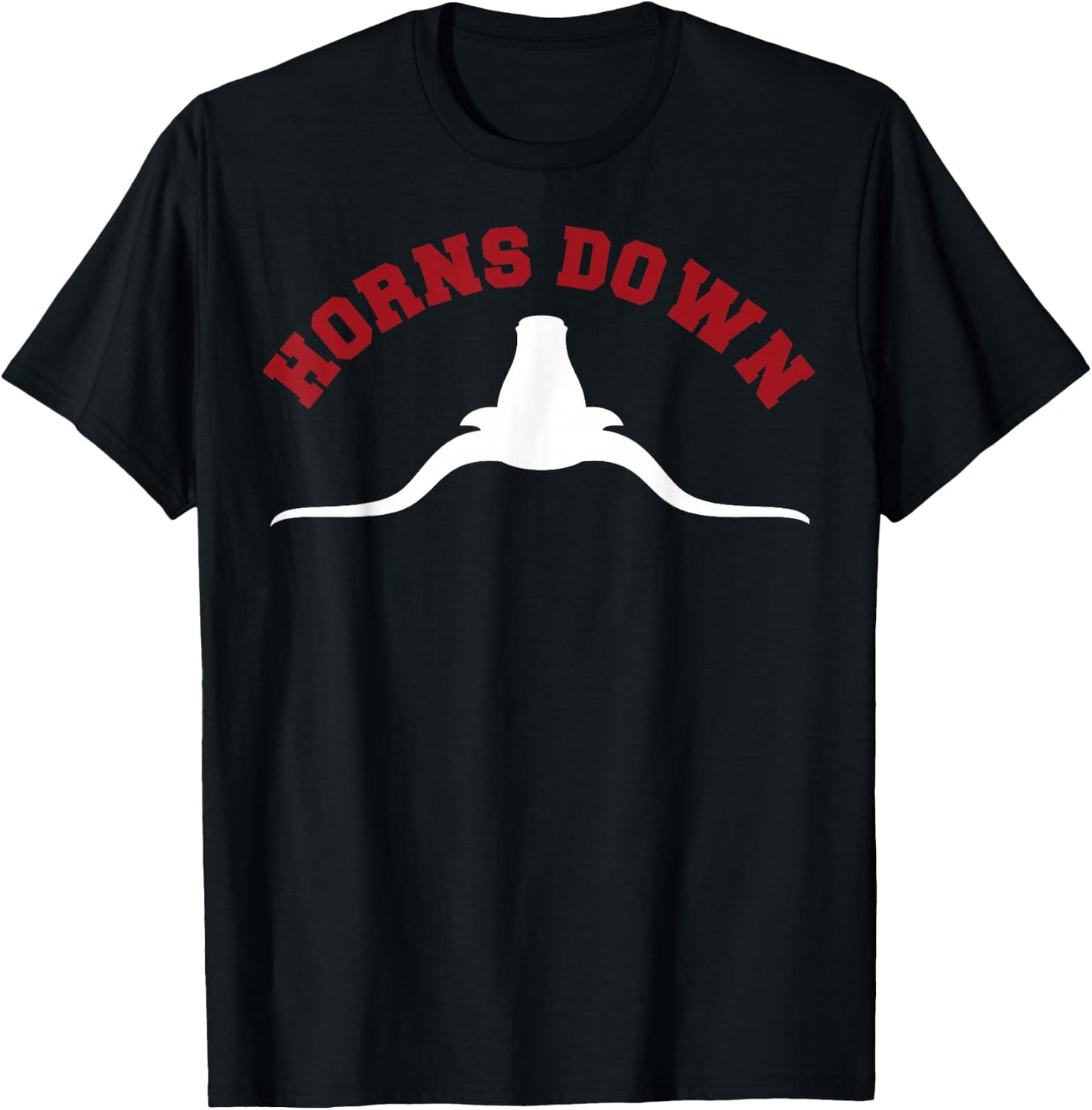 Horns Down Shirt Horns Down Texas Tuck Fexas Shirt T-Shirt - T-Shirt | Black
