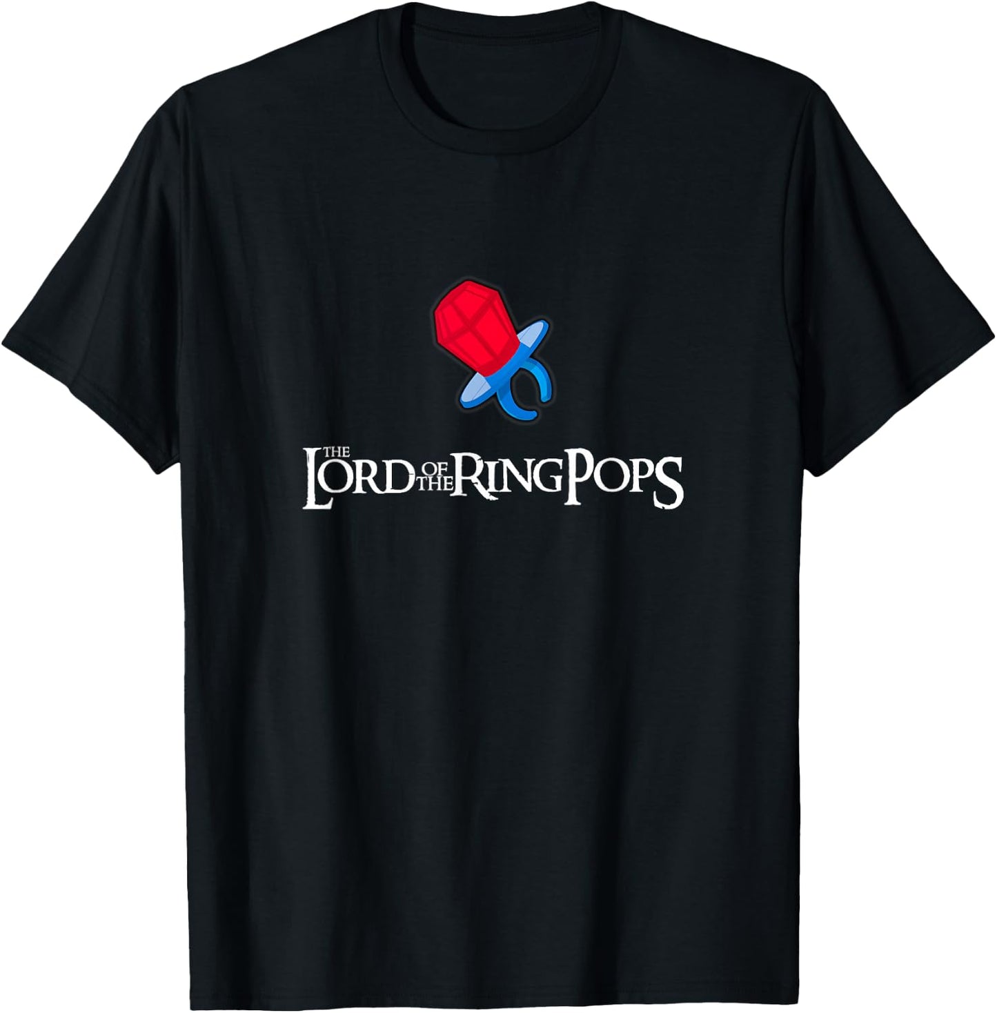 Candy Shirt. Funny Lord of the Ring Pops Design T-Shirt - T-Shirt | Black