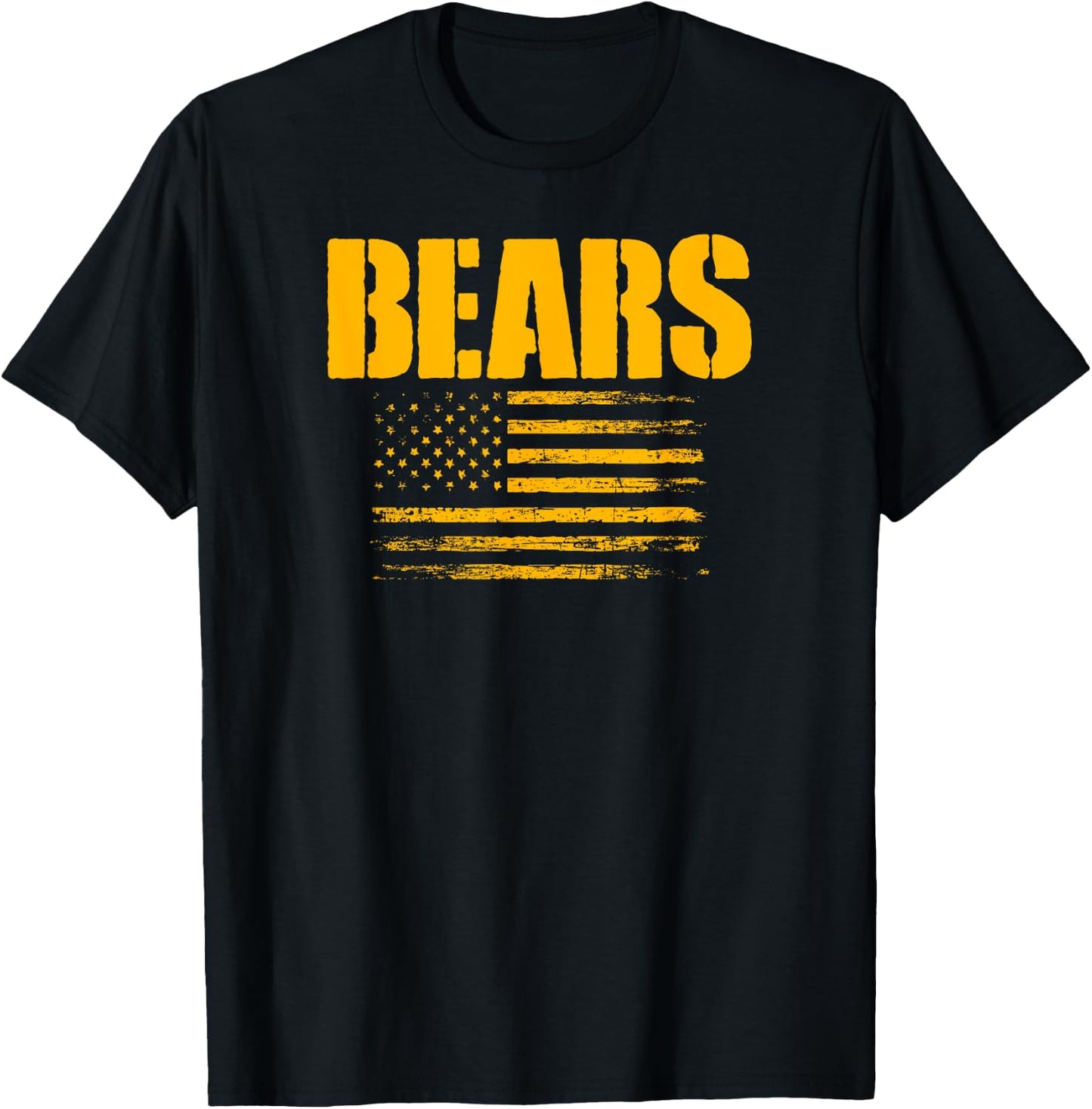 Ava Bears USA Flag Pride T-Shirt - T-Shirt | Black
