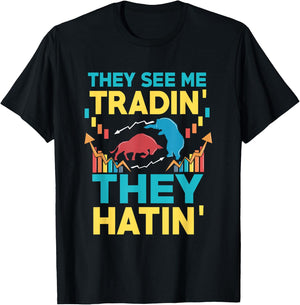 Stock Market Trader Forex T-Shirt - T-Shirt | Black
