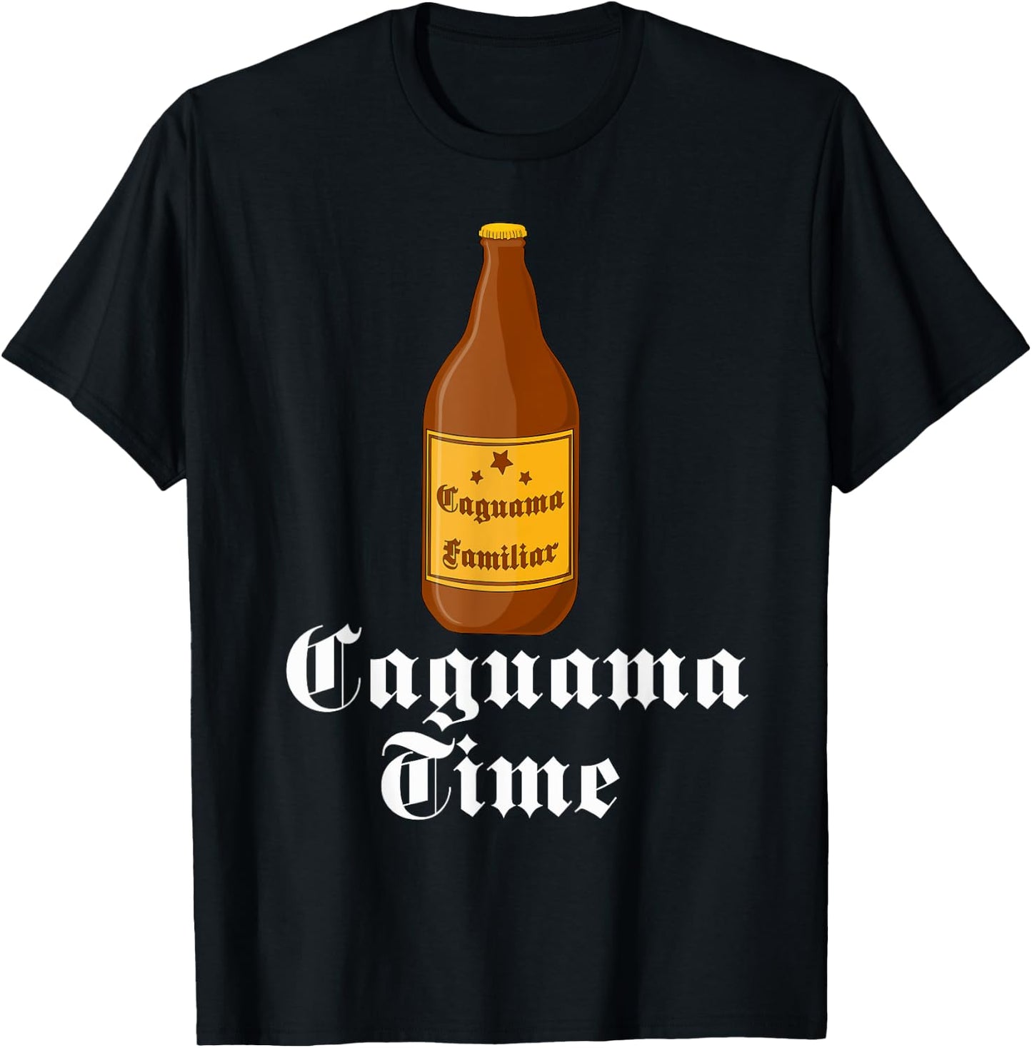 Caguama Time Shirt Cerveza Caguama Camisa en Espanol T-Shirt - T-Shirt | Black