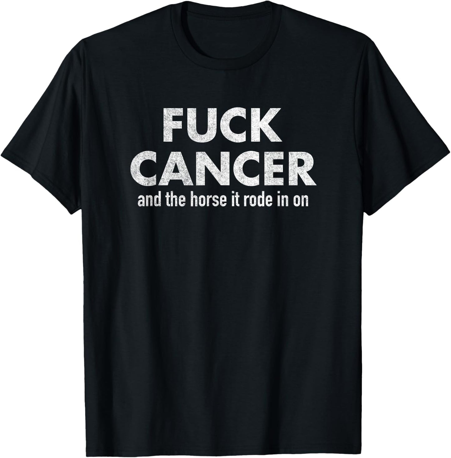 Fuck Cancer Pink Breast Cancer Awareness T-Shirt - T-Shirt | Black