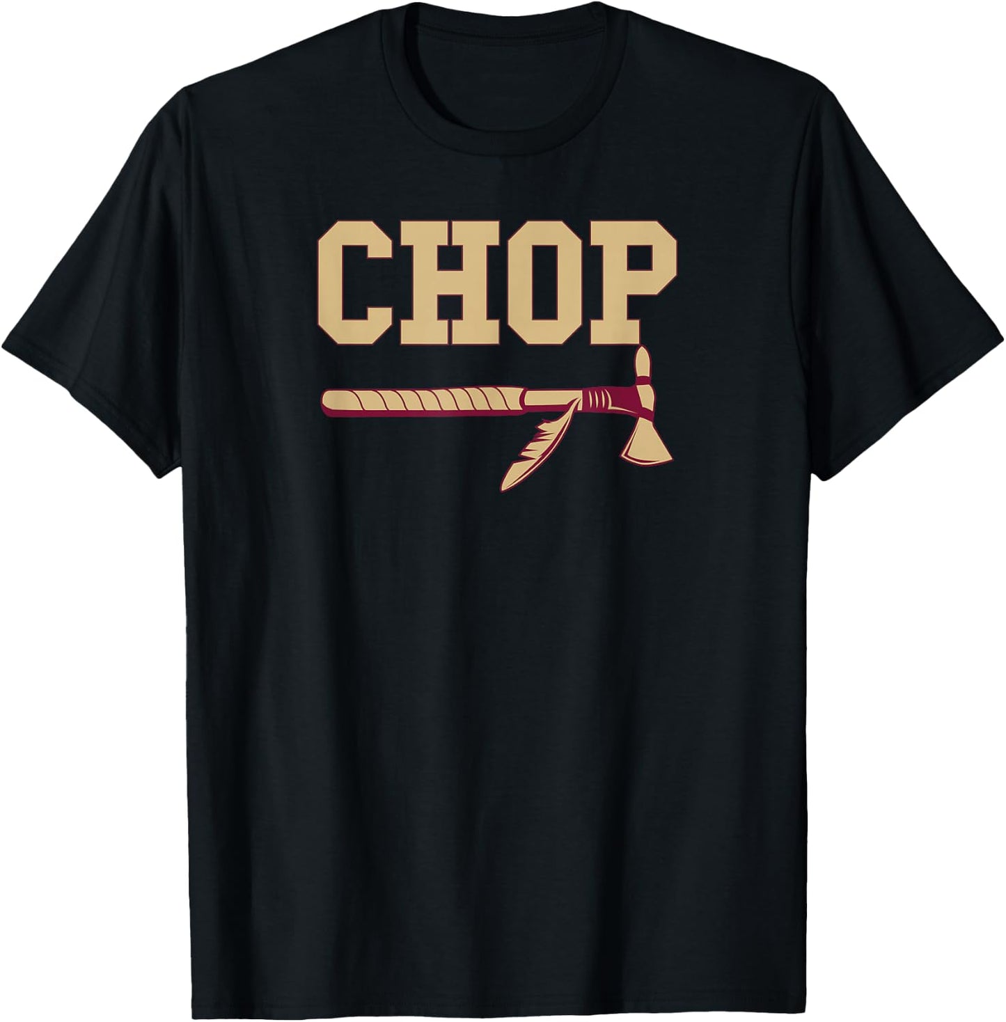 Gold Chop Tomahawk Tallahassee Shirt T-Shirt - T-Shirt | Black