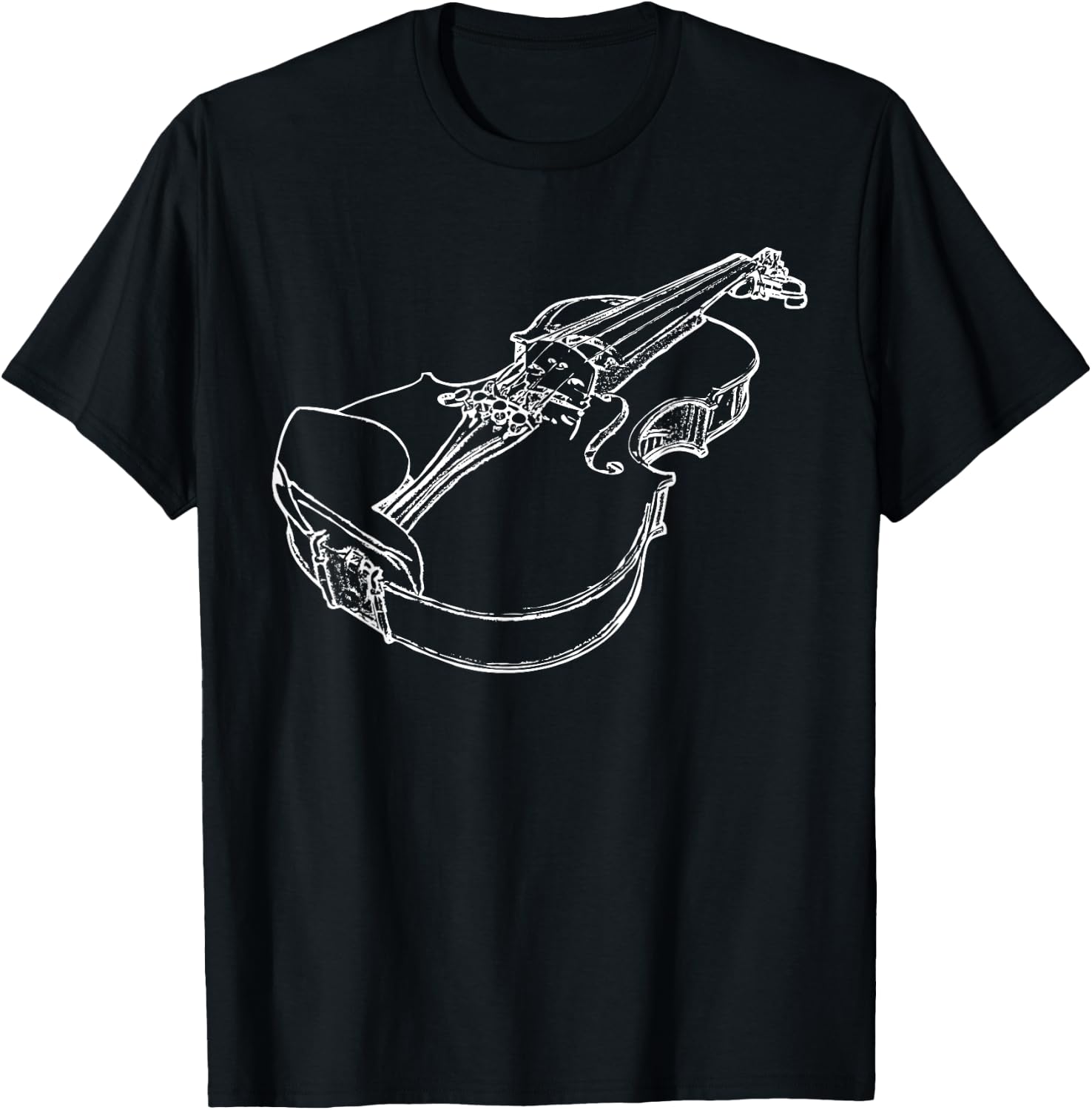 Violin Fiddle Musician String Instrument Violinist Gift T-Shirt - T-Shirt | Black