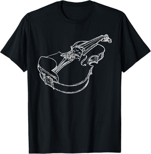 Violin Fiddle Musician String Instrument Violinist Gift T-Shirt - T-Shirt | Black