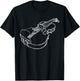 Violin Fiddle Musician String Instrument Violinist Gift T-Shirt - T-Shirt | Black