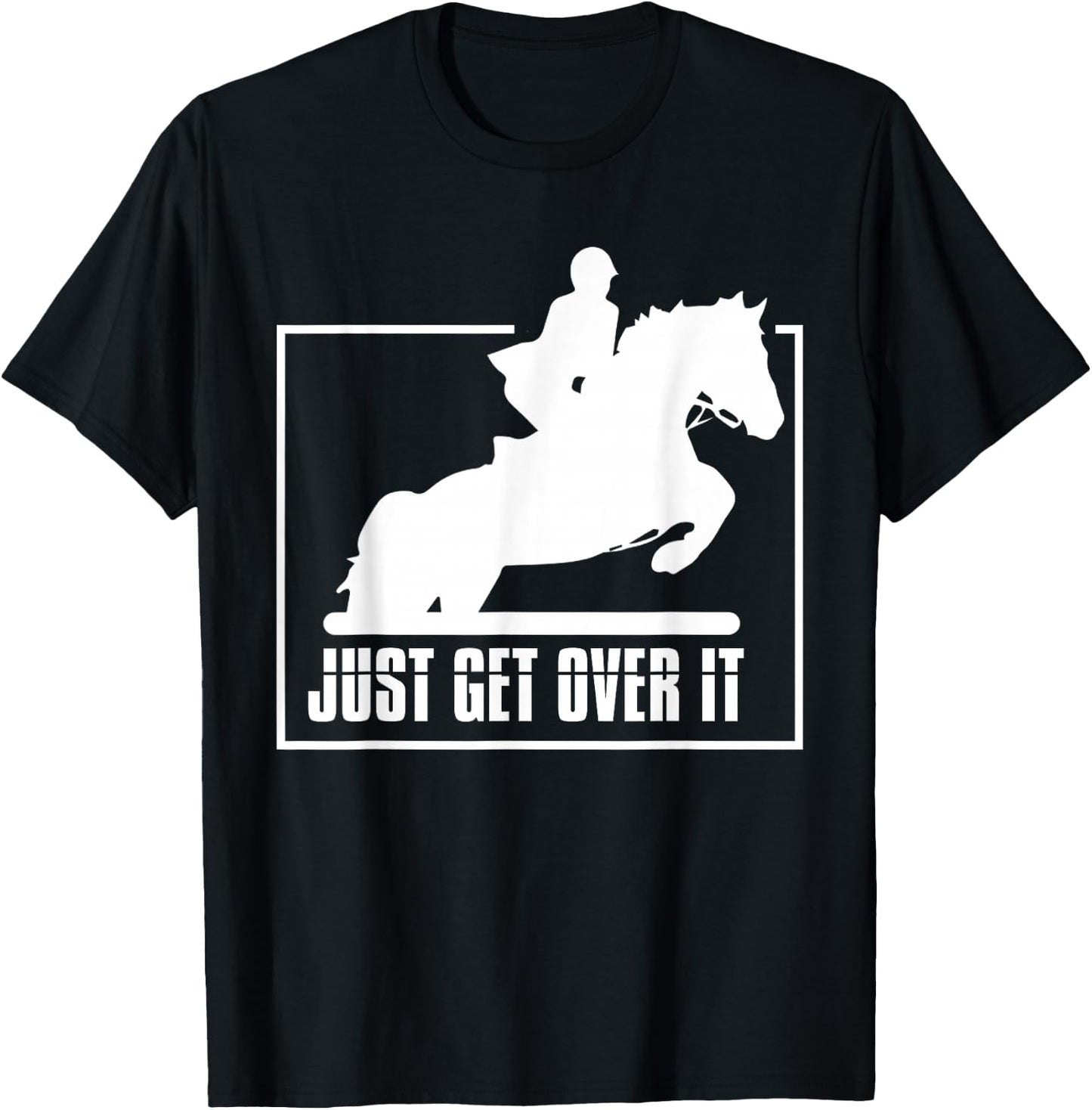 English Riding Hunter Jumper Girl Riding Horse T-Shirt - T-Shirt | Black