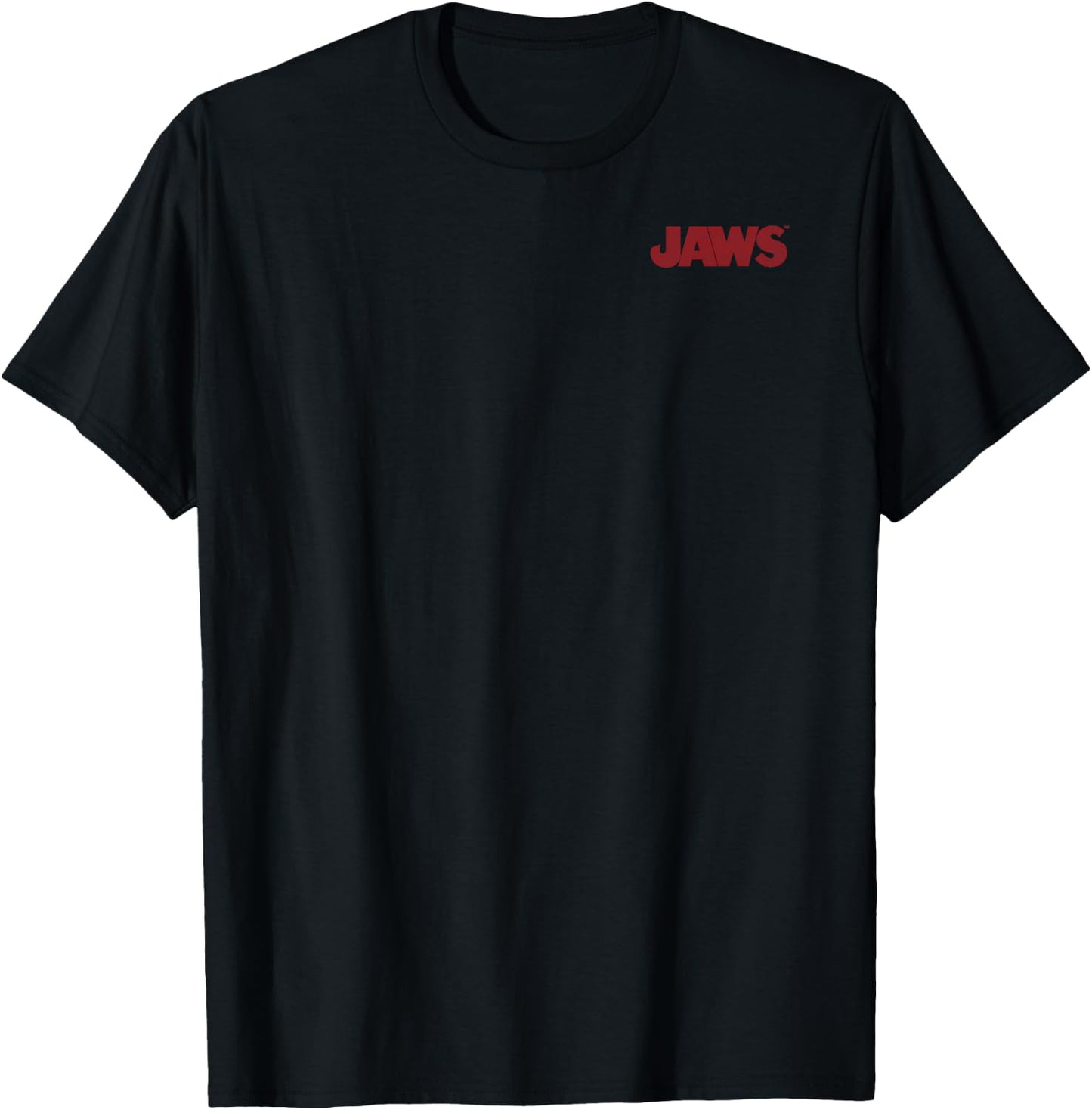 Jaws Left Chest Poster Back Logo Graphic T-Shirt - T-Shirt | Black