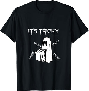 Funny Halloween It's Tricky Tricky Tricky T-Shirt - T-Shirt | Black