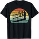 Funny Big Brother Sister Gift Worlds Okayest Brother T-Shirt - T-Shirt | Black