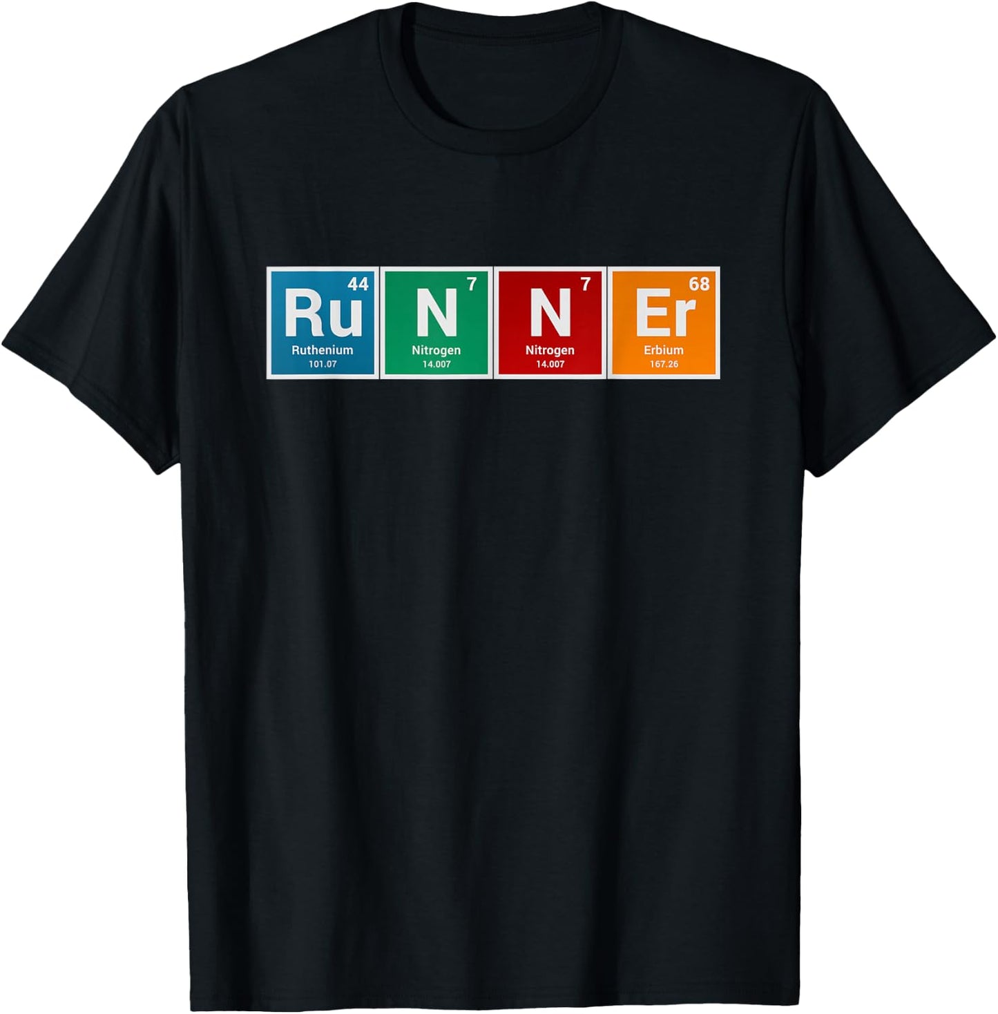 Runners Periodic Table Runner Men & Women Gifts T-Shirt - T-Shirt | Black