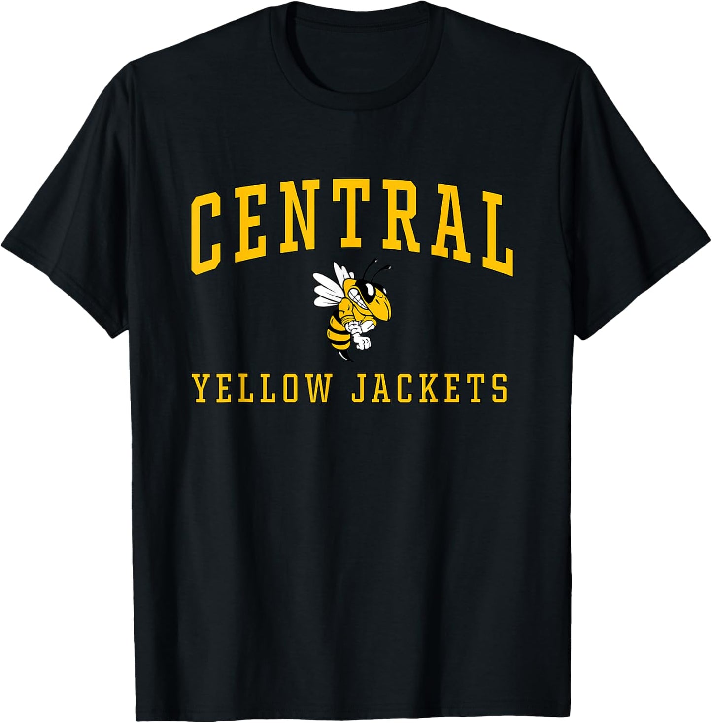 Central High School Yellow Jackets C1 T-Shirt - T-Shirt | Black