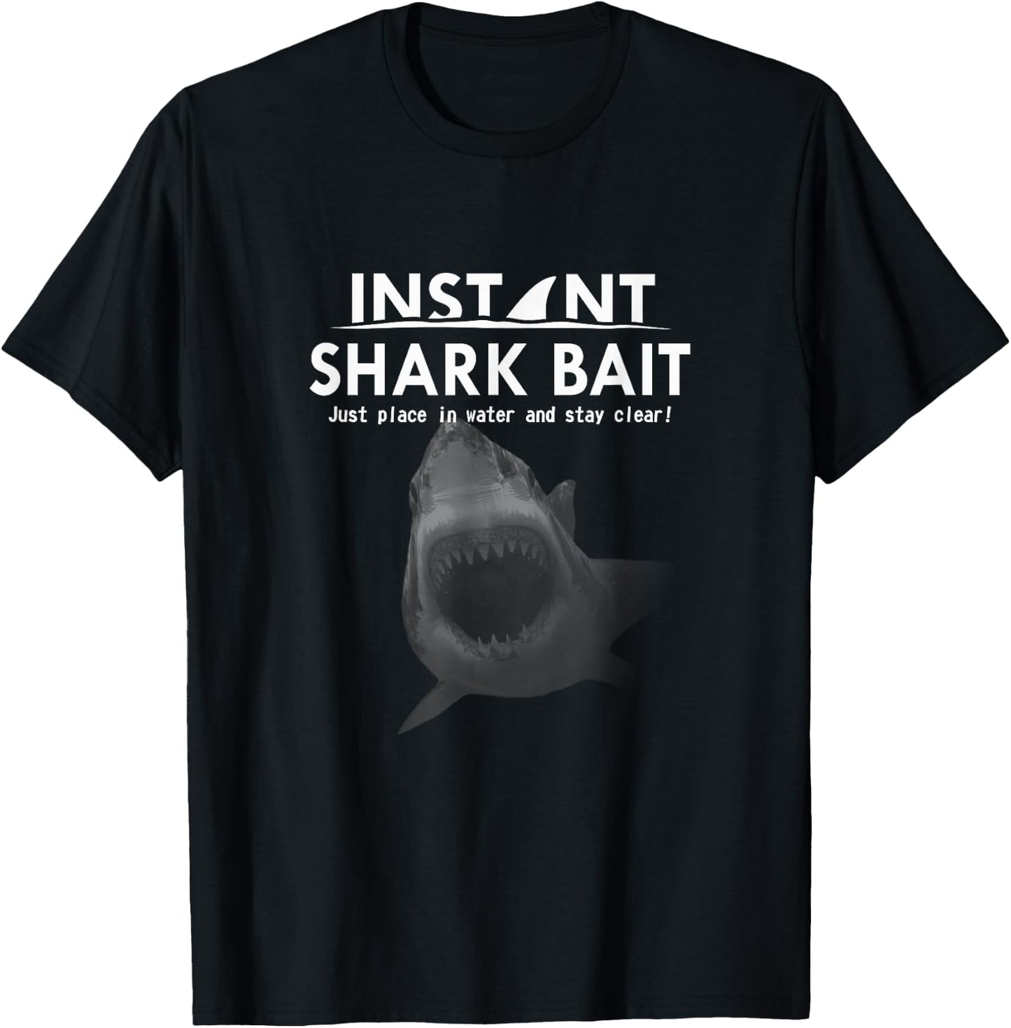 Instant Shark Bait T-Shirt - T-Shirt | Black