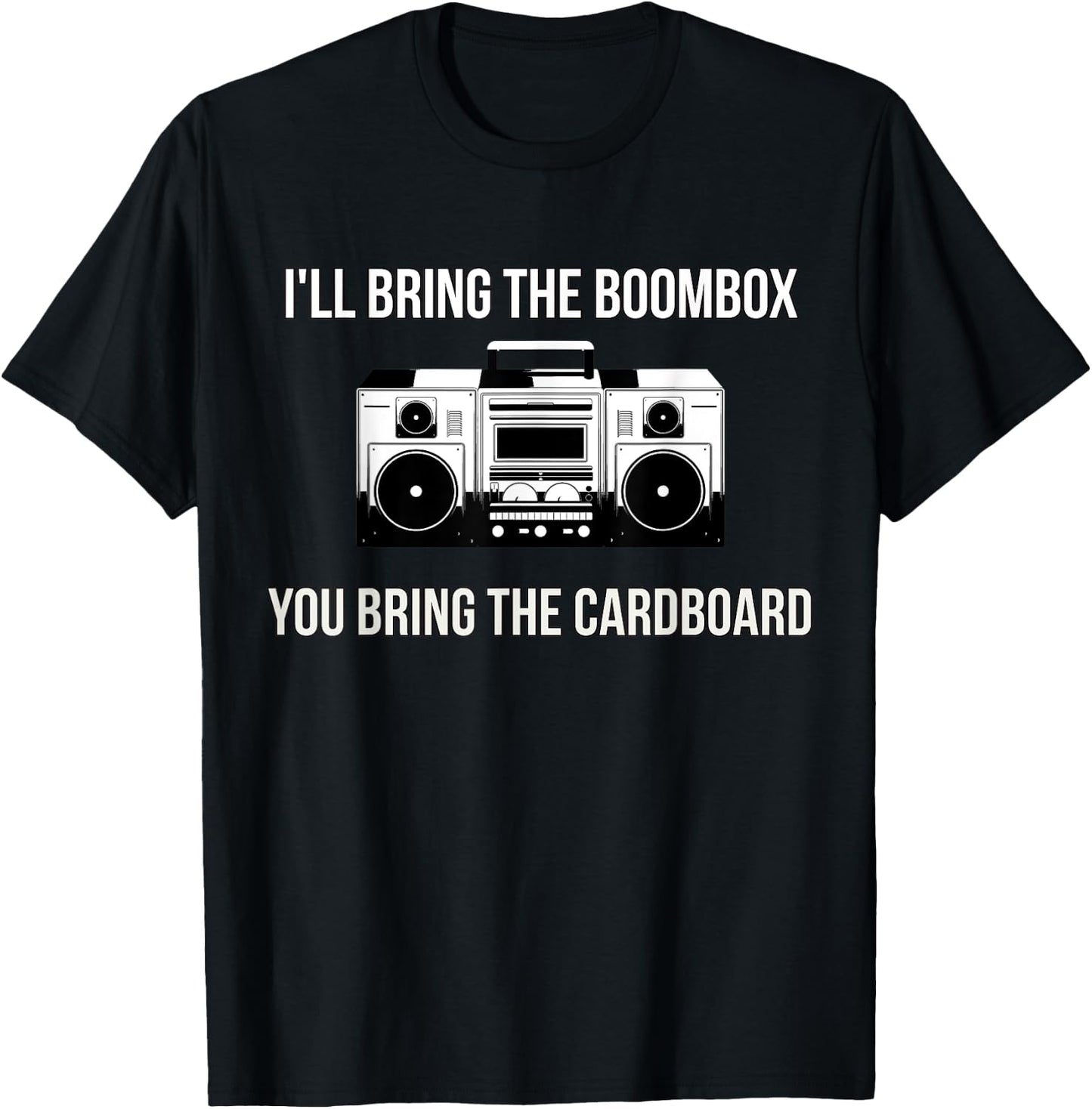 Break Dancing Boombox Vintage 80s 90s Music T-Shirt - T-Shirt | Black
