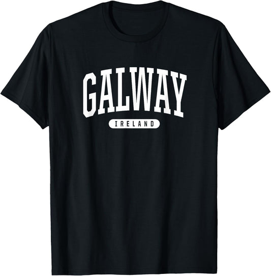 Galway Ireland T Shirt, Galway , Travel Gifts IRL T-Shirt - T-Shirt | Black