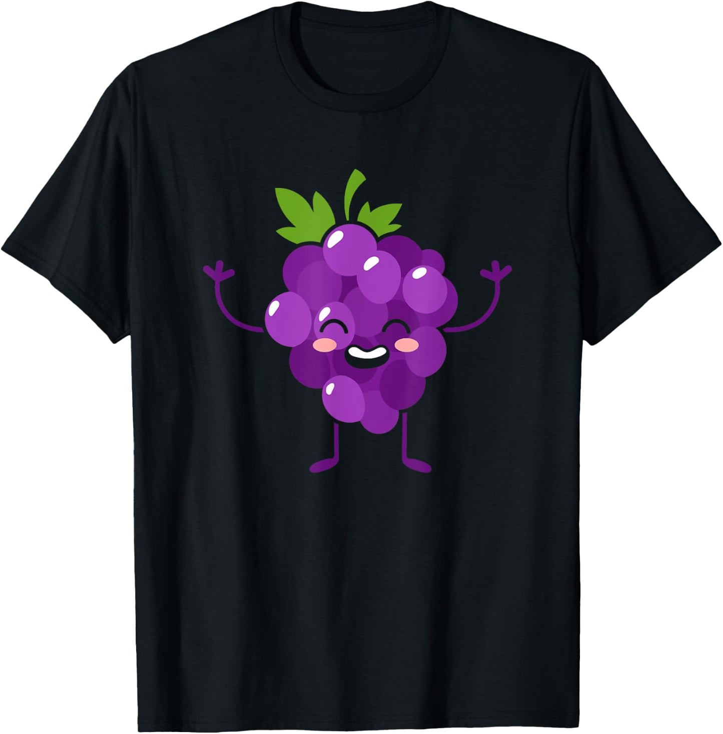 Grapes - Fruit Gift Cute Grapes Fruit Themed Outfit Gift T-Shirt - T-Shirt | Black