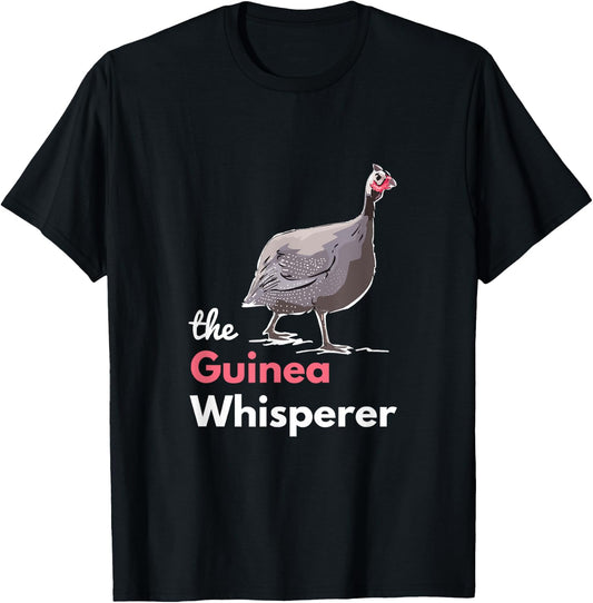 Guinea Hen Fowl Farm Animals Country Poultry Guineafowl T-Shirt - T-Shirt | Black