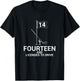 Funny Golf Saying Teen Golfer 14th Birthday T-Shirt - T-Shirt | Black