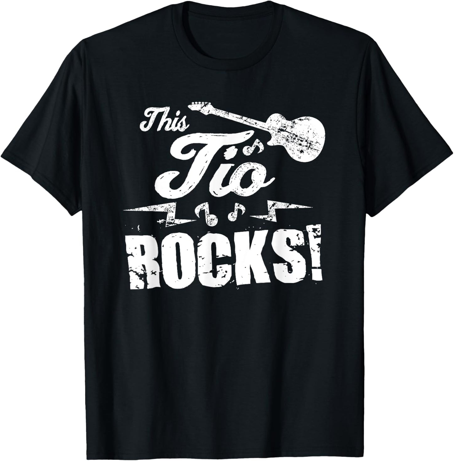 This Tio Rocks T Shirt - Guitar Rock and Roll Funny Gift T-Shirt - T-Shirt | Black