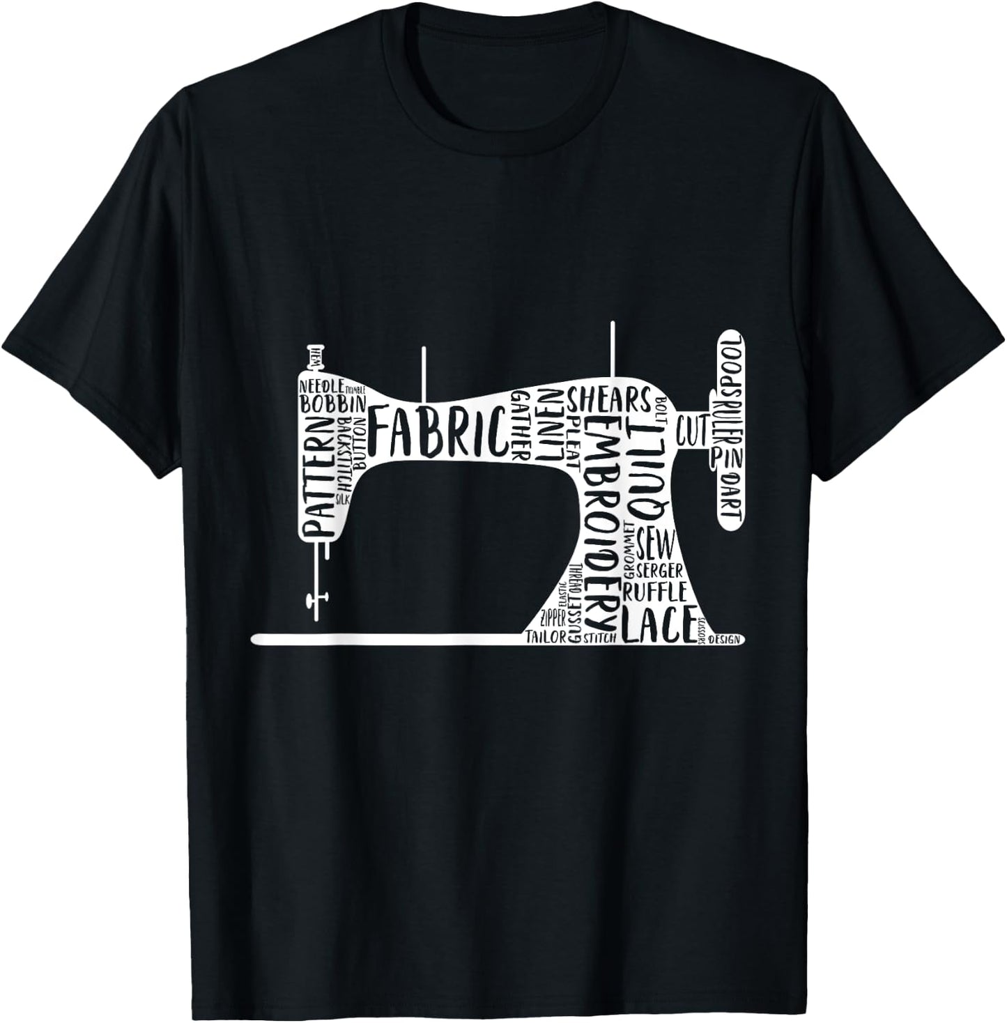 Sewing Machine T-Shirt - T-Shirt | Black