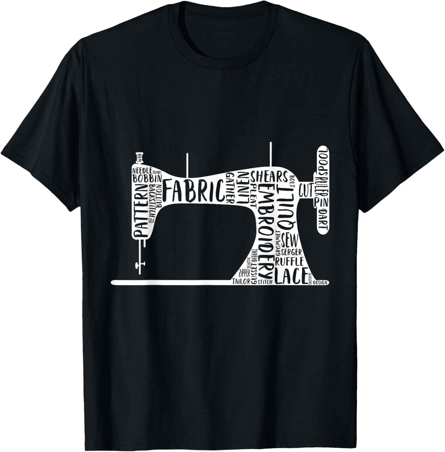 Sewing Machine T-Shirt - T-Shirt | Black