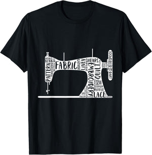 Sewing Machine T-Shirt - T-Shirt | Black
