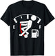 Empty Fuel Meter Graphic Funny Gasoline Tank Gift T-Shirt - T-Shirt | Black