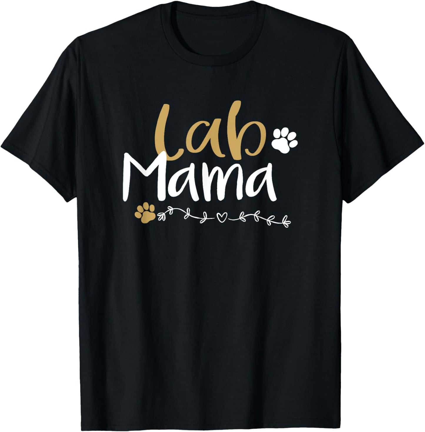 Lab Mom Lab Mama Labrador Retriever Shirt Cute Pet Lover Dog Women Kids T-Shirt - T-Shirt | Black