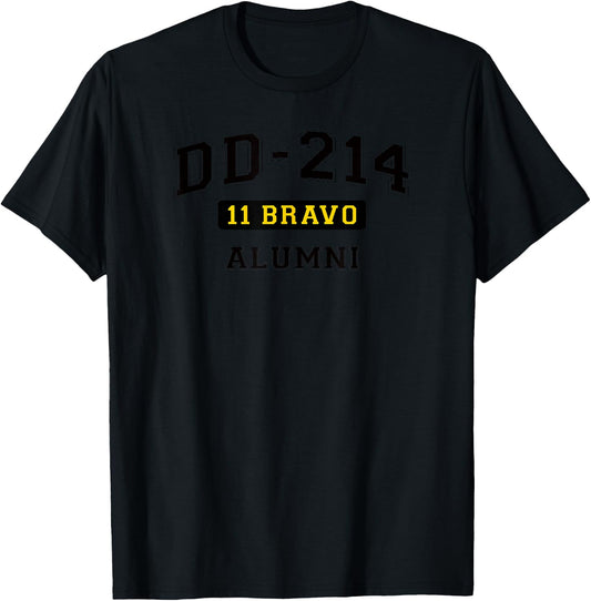 DD-214 US Army 11 BRAVO Alumni T-Shirt - T-Shirt | Black