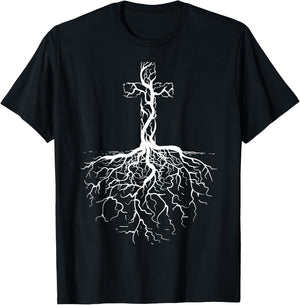 Christian Cross Shirt | Cute Evangelical I Love Jesus Gift T-Shirt - T-Shirt | Black