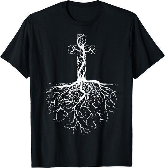 Christian Cross Shirt | Cute Evangelical I Love Jesus Gift T-Shirt - T-Shirt | Black