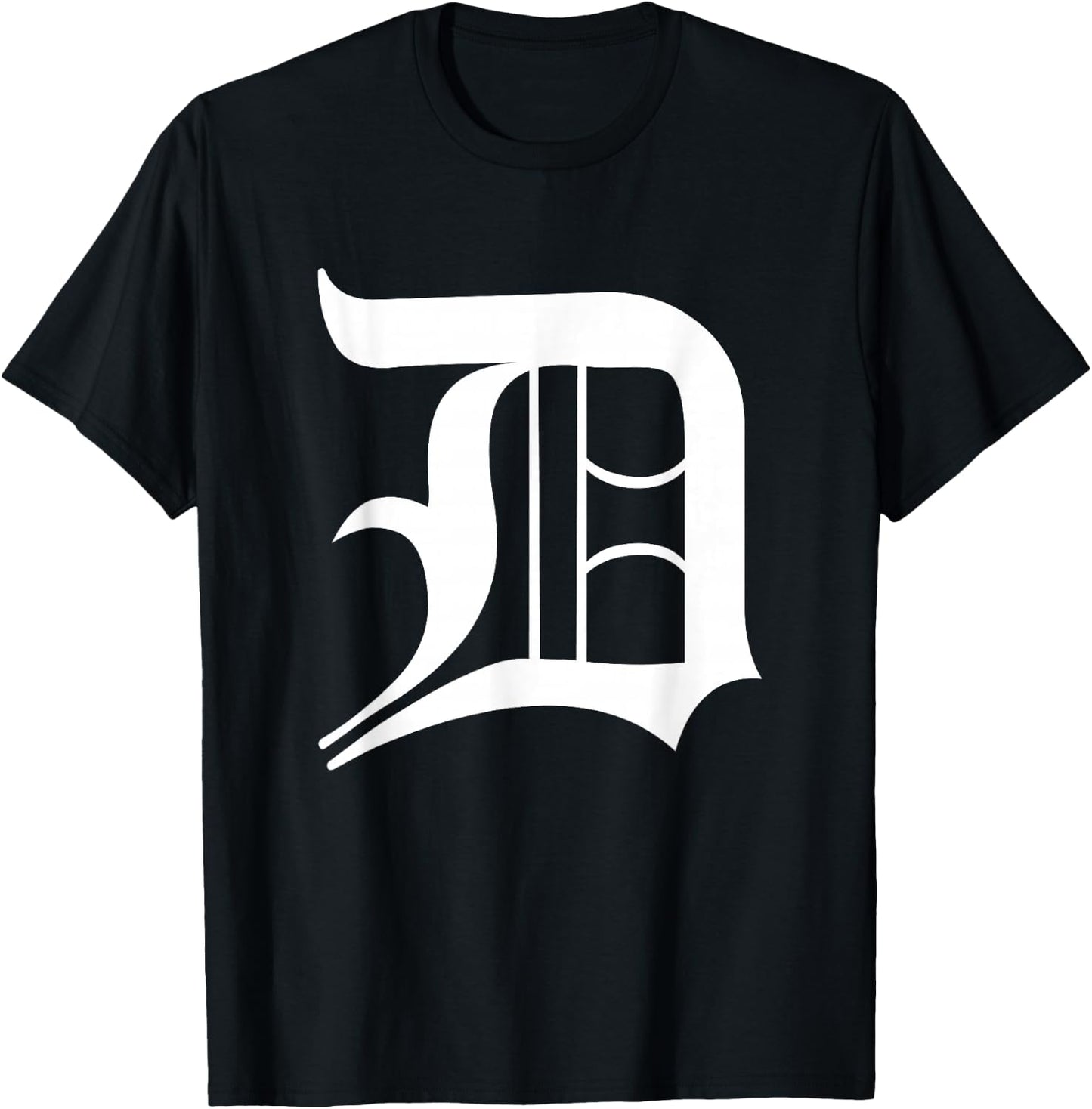 Detroit Letter D T-Shirt - T-Shirt | Black