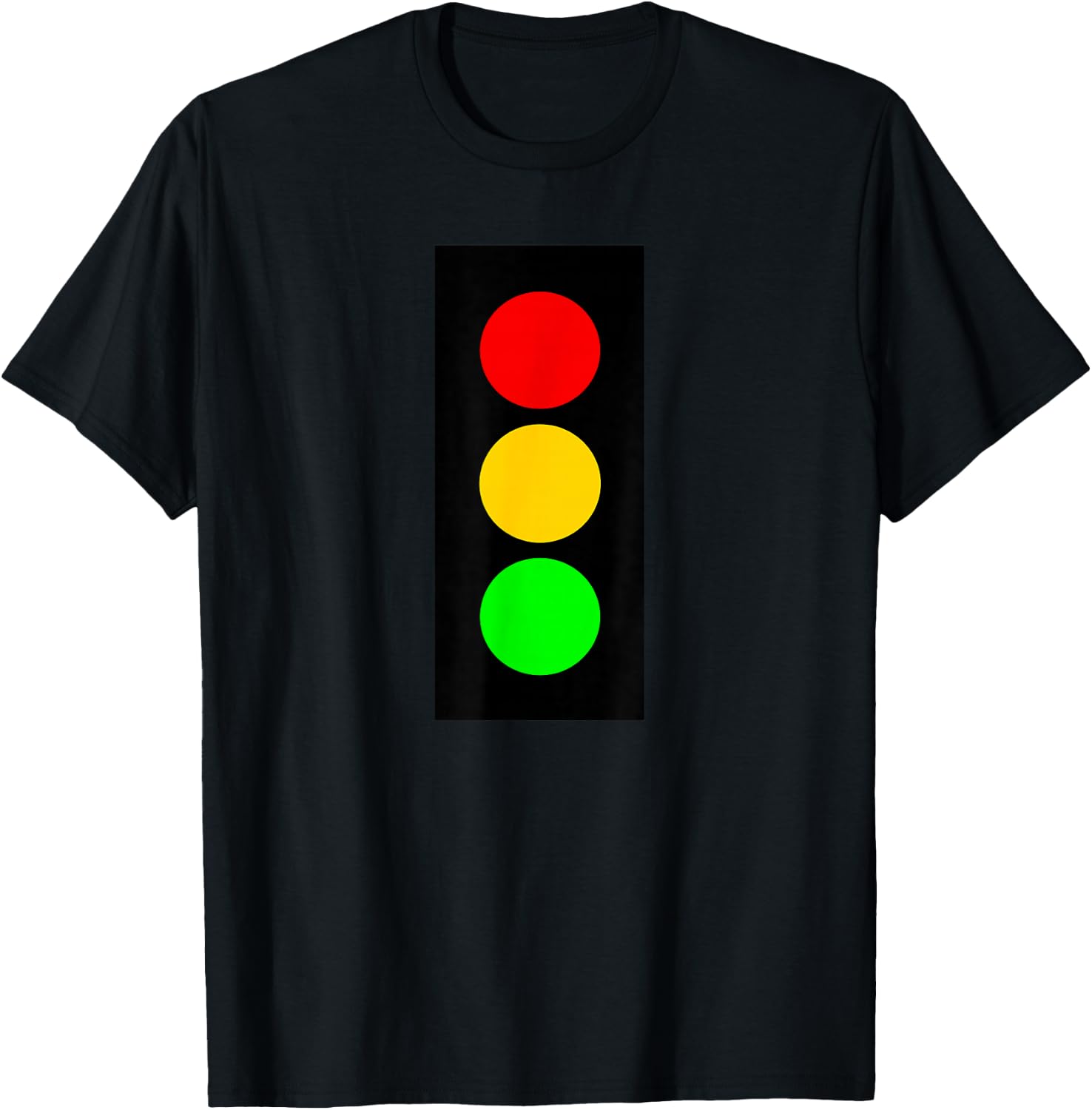 Traffic Signal Stop-Caution-Go Stop Light T-Shirt - T-Shirt | Black