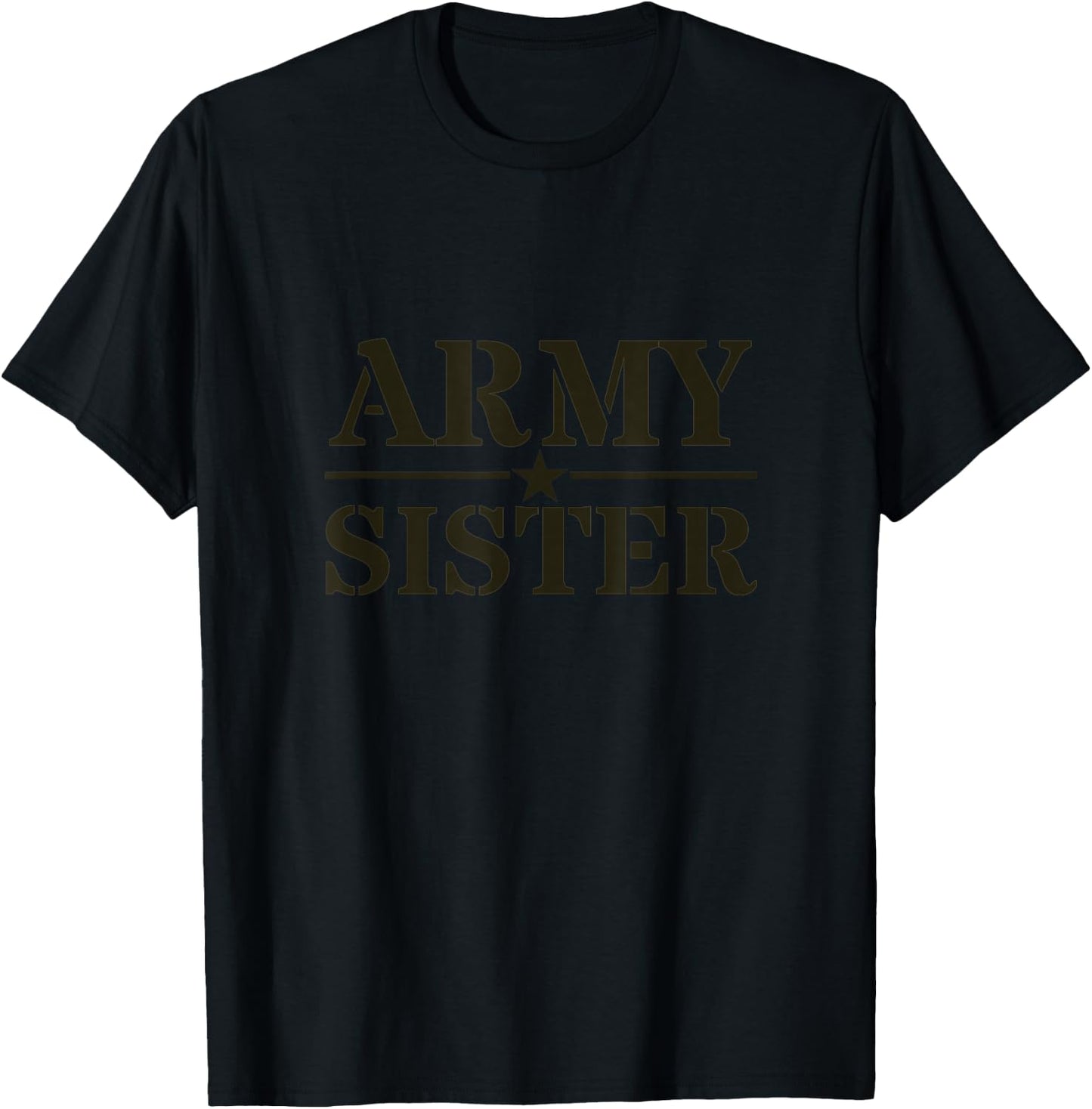 Proud Army Sister T-Shirt - T-Shirt | Black