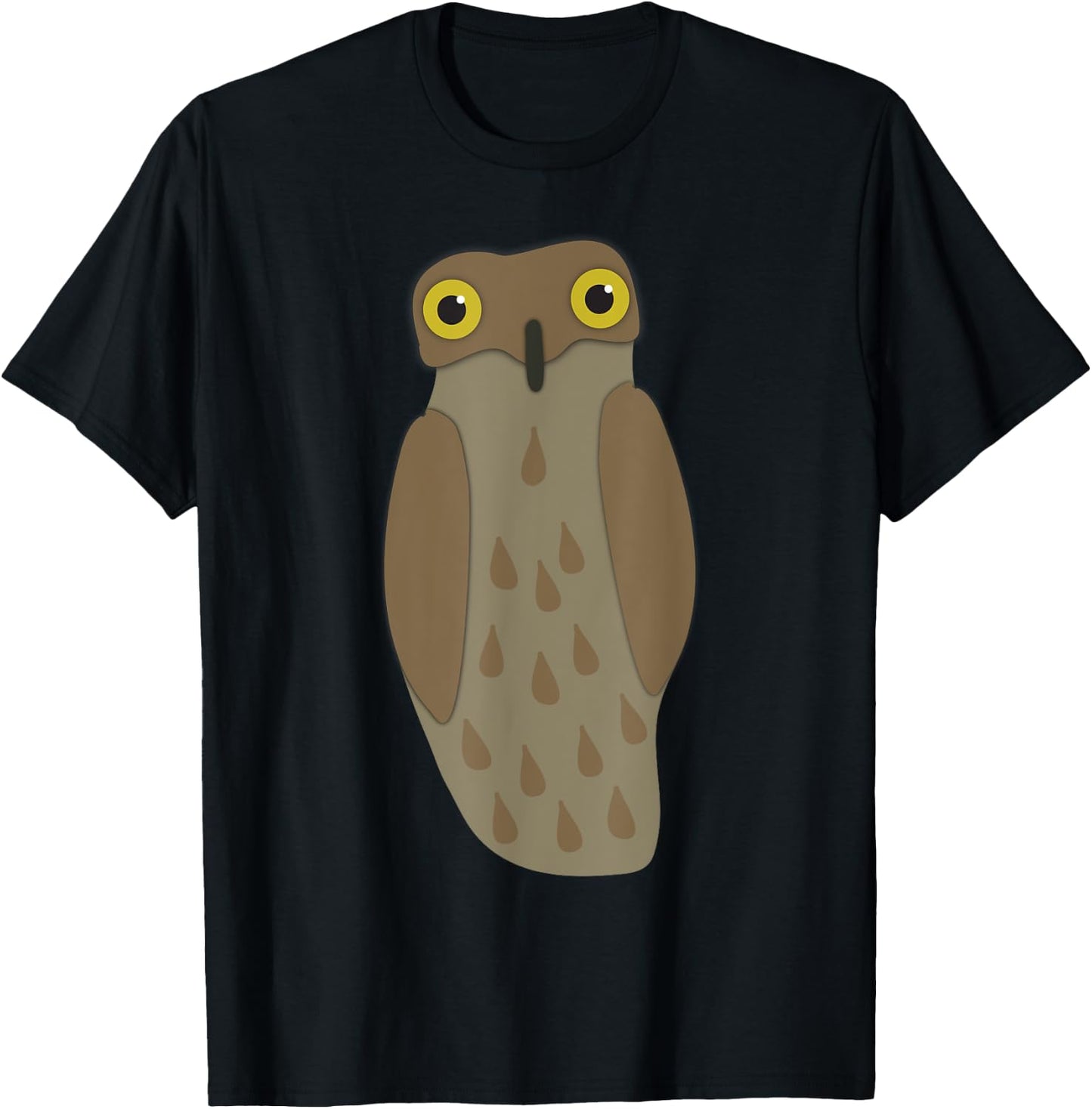 Potoo Bird Graphic T-Shirt - T-Shirt | Black