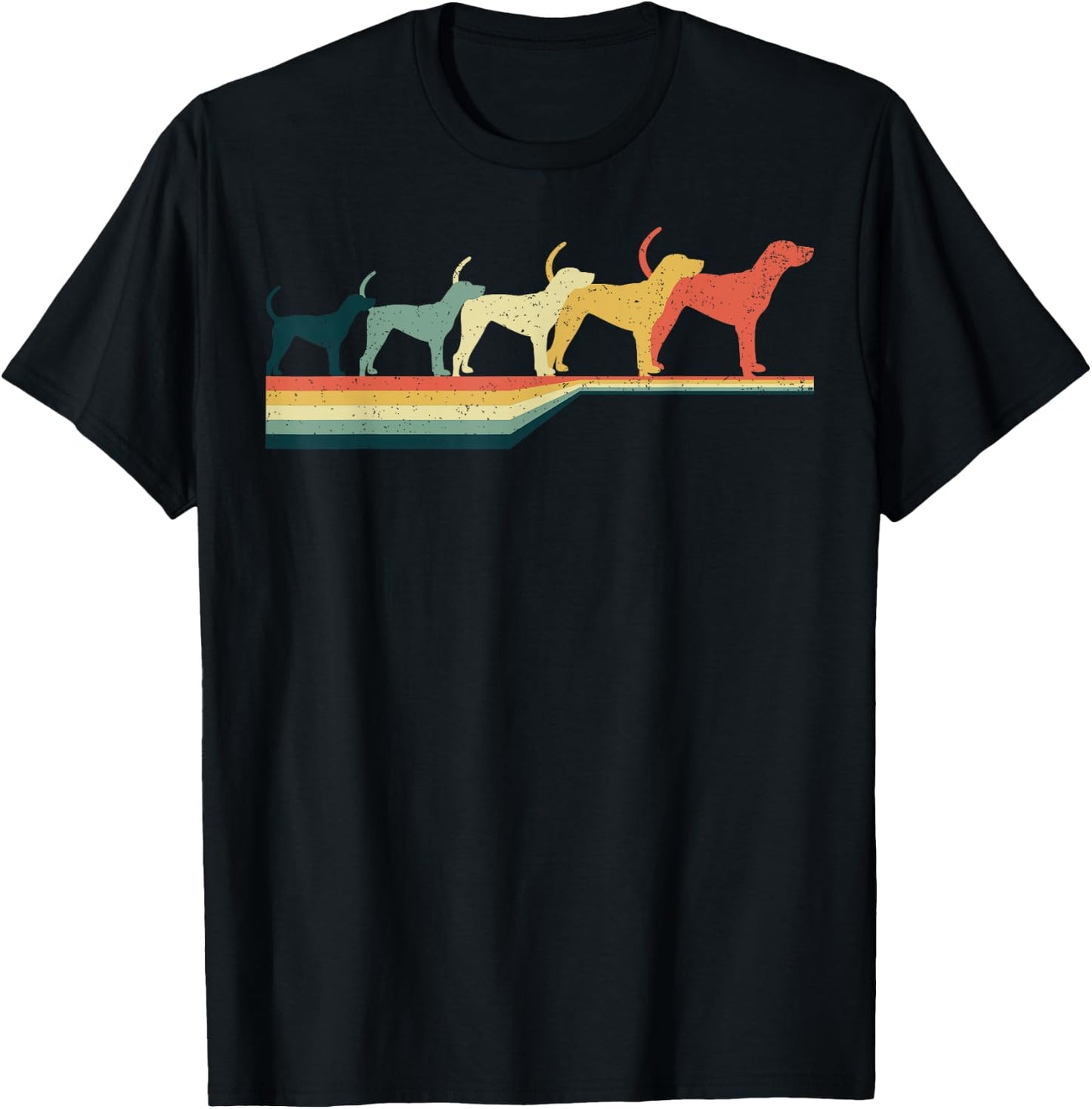 Treeing Walker Coonhound Vintage Retro Style T-Shirt - T-Shirt | Black