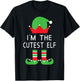 I'm The Cutest Elf Funny Christmas Matching Group Family T-Shirt - T-Shirt | Black