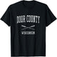 Door County Wisconsin WI Vintage Nautical Sports Design T-Shirt - T-Shirt | Black
