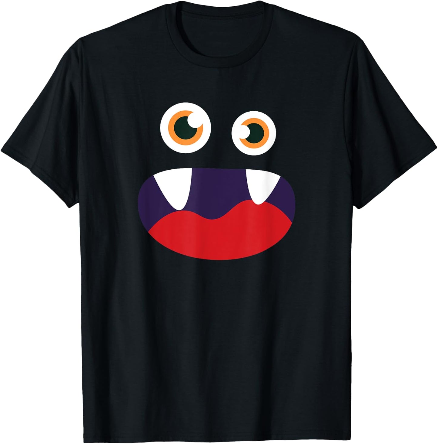 Monster Face Halloween Matching Family Costume T-Shirt - T-Shirt | Black